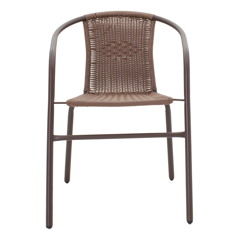 Πολυθρόνα Κήπου Obbi Pakoworld Μέταλλο-Pe Καφέ