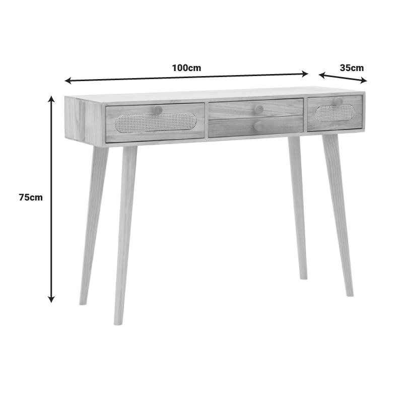 Κονσόλα Finian Pakoworld Ξύλο Σε Φυσική Απόχρωση 100X35X75Εκ Κονσόλα Finian Pakoworld Ξύλο Σε Φυσική Απόχρωση 100X35X75Εκ