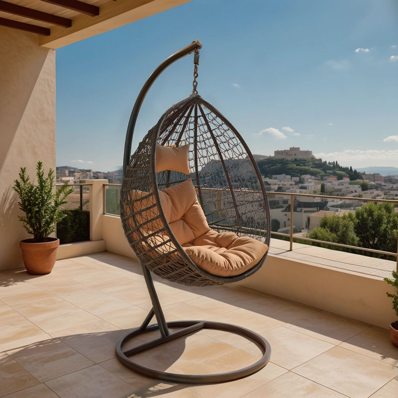 Κούνια Zafer Pakoworld Κρεμαστή Μέταλλο-Pp Καφέ Σφ.-Μαξιλάρι Μπεζ 106X103X200Εκ Κούνια Zafer Pakoworld Κρεμαστή Μέταλλο-Pp Καφέ Σφ.-Μαξιλάρι Μπεζ 106X103X200Εκ