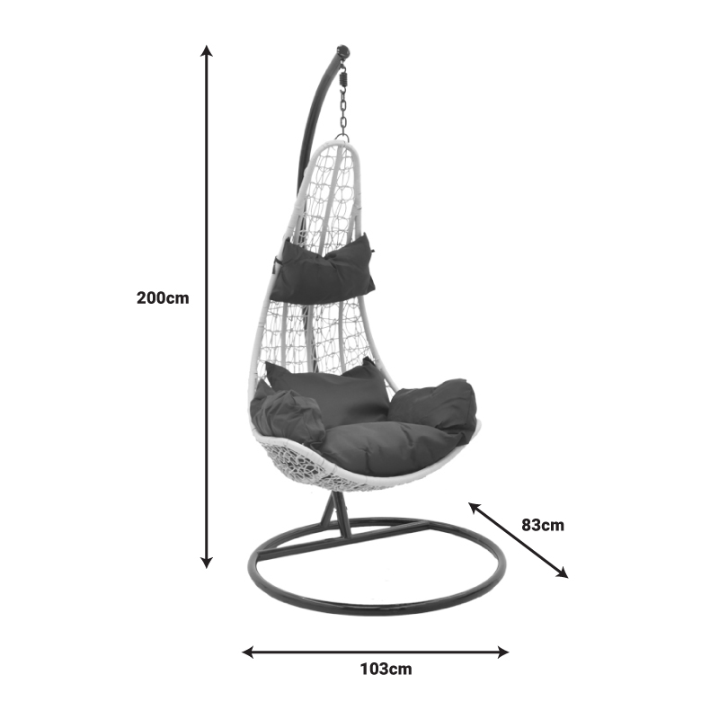 Κούνια Κήπου Soleil Pakoworld Κρεμαστή Pp Σε Φυσικό Χρώμα Και Μαύρο Μέταλλο 103X83X200Εκ Κούνια Κήπου Soleil Pakoworld Κρεμαστή Pp Σε Φυσικό Χρώμα Και Μαύρο Μέταλλο 103X83X200Εκ