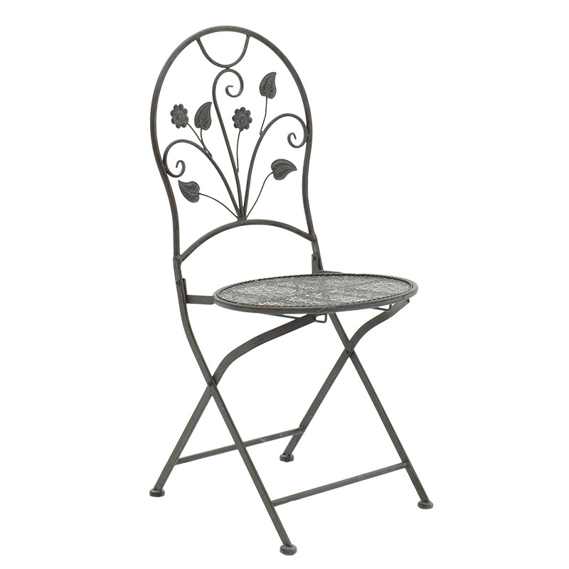 Τραπεζαρία Abriel Pakoworld Σετ 3Τεμ Μέταλλο Ανθρακί Antique Τραπεζαρία Abriel Pakoworld Σετ 3Τεμ Μέταλλο Ανθρακί Antique