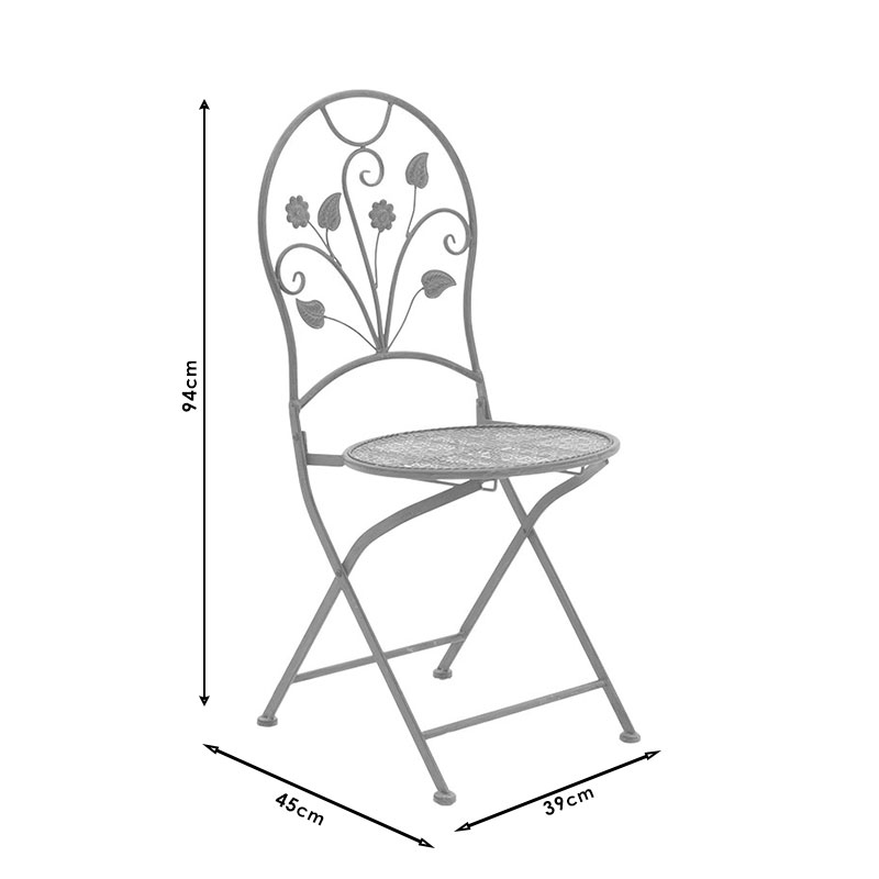Τραπεζαρία Κήπου Abriel Pakoworld Σετ 3Τεμ Μέταλλο Ανθρακί Antique Τραπεζαρία Κήπου Abriel Pakoworld Σετ 3Τεμ Μέταλλο Ανθρακί Antique