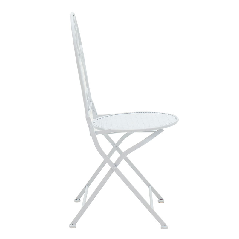 Τραπεζαρία Κήπου Walen Pakoworld Σετ 3Τεμ Μέταλλο Λευκό