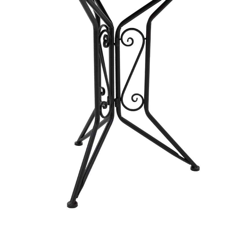 Τραπεζαρία Κήπου Mosaic Pakoworld Σετ 3Τεμ Μέταλλο Μαύρο Τραπεζαρία Κήπου Mosaic Pakoworld Σετ 3Τεμ Μέταλλο Μαύρο