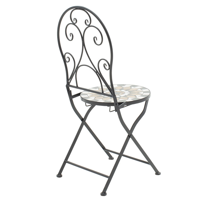 Τραπεζαρία Κήπου Mosaic Pakoworld Σετ 3Τεμ Μέταλλο Μαύρο Τραπεζαρία Κήπου Mosaic Pakoworld Σετ 3Τεμ Μέταλλο Μαύρο