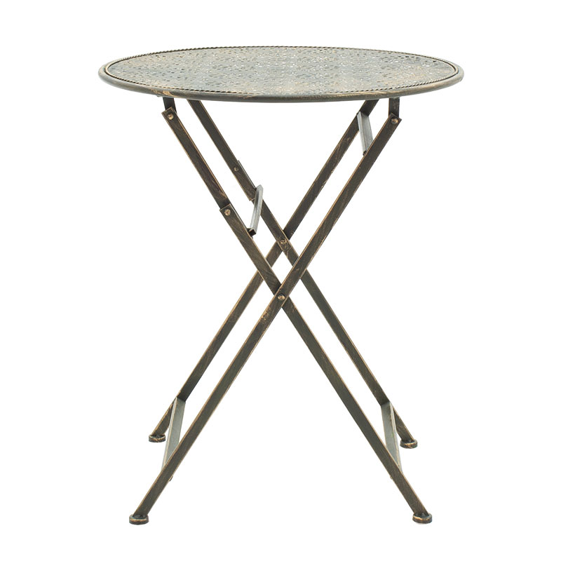 Τραπεζαρία Κήπου Drill Pakoworld Σετ 3Τεμ Μέταλλο Χρώμα Χαλκού Antique Τραπεζαρία Κήπου Drill Pakoworld Σετ 3Τεμ Μέταλλο Χρώμα Χαλκού Antique