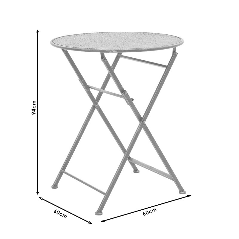 Τραπεζαρία Κήπου Drill Pakoworld Σετ 3Τεμ Μέταλλο Χρώμα Χαλκού Antique Τραπεζαρία Κήπου Drill Pakoworld Σετ 3Τεμ Μέταλλο Χρώμα Χαλκού Antique