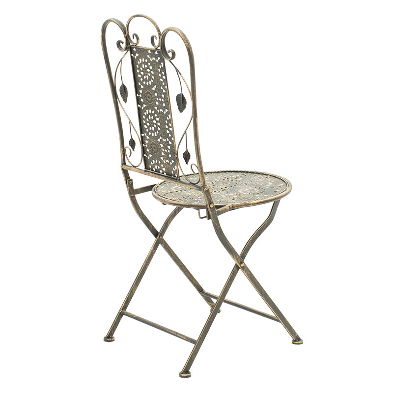 Τραπεζαρία Κήπου Drill Pakoworld Σετ 3Τεμ Μέταλλο Χρώμα Χαλκού Antique Τραπεζαρία Κήπου Drill Pakoworld Σετ 3Τεμ Μέταλλο Χρώμα Χαλκού Antique