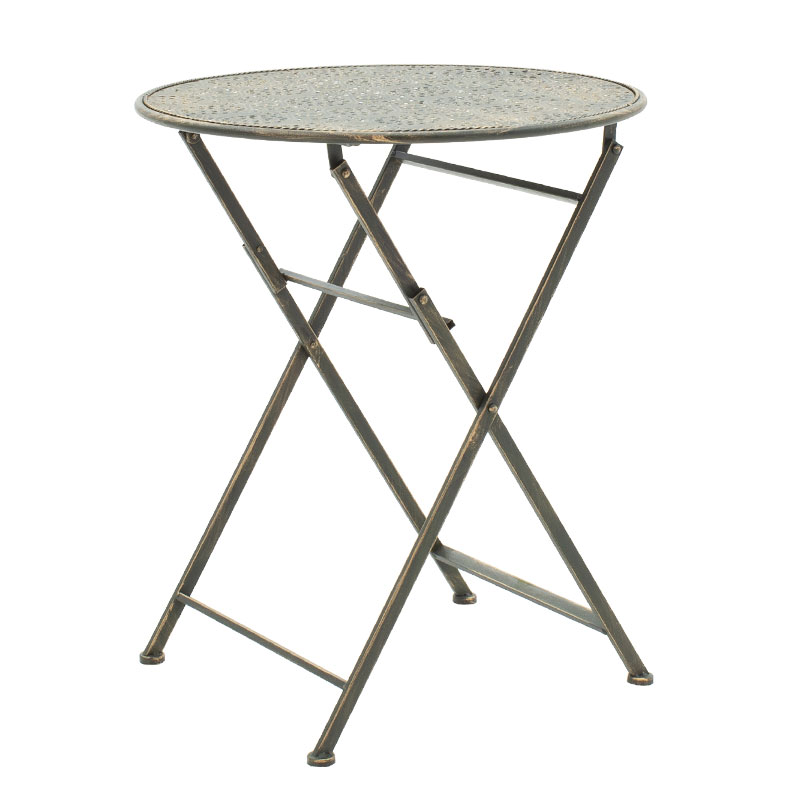 Τραπεζαρία Κήπου Drill Pakoworld Σετ 3Τεμ Μέταλλο Χρώμα Χαλκού Antique Τραπεζαρία Κήπου Drill Pakoworld Σετ 3Τεμ Μέταλλο Χρώμα Χαλκού Antique