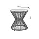Τραπέζι Mabil Pakoworld Rattan Φυσικό-Γυαλί Φ50X55Εκ Τραπέζι Mabil Pakoworld Rattan Φυσικό-Γυαλί Φ50X55Εκ