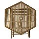 Τραπέζι Nando Pakoworld Πτυσσόμενο Bamboo Φυσικό 114X100X75Εκ