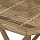 Τραπέζι Nando Pakoworld Πτυσσόμενο Bamboo Φυσικό 114X100X75Εκ