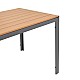 Τραπέζι Nares Pakoworld Αλουμίνιο Ανθρακί-Plywood Φυσικό 140X80X72.5Εκ Τραπέζι Nares Pakoworld Αλουμίνιο Ανθρακί-Plywood Φυσικό 140X80X72.5Εκ