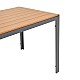Τραπέζι Nares Pakoworld Αλουμίνιο Ανθρακί-Plywood Φυσικό 140X80X72.5Εκ Τραπέζι Nares Pakoworld Αλουμίνιο Ανθρακί-Plywood Φυσικό 140X80X72.5Εκ