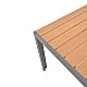 Τραπέζι Nares Pakoworld Αλουμίνιο Ανθρακί-Plywood Φυσικό 180X90X72.5Εκ Τραπέζι Nares Pakoworld Αλουμίνιο Ανθρακί-Plywood Φυσικό 180X90X72.5Εκ