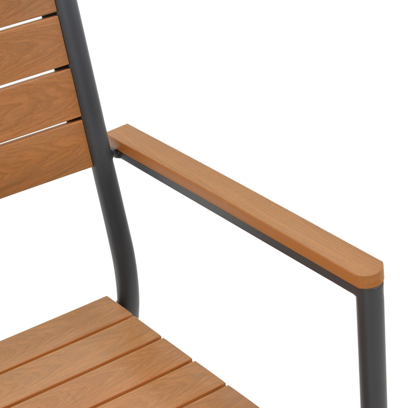 Πολυθρόνα Vitality Pakoworld Αλουμίνιο Ανθρακί- Plywood Φυσικό 60X56.3X89Εκ Πολυθρόνα Vitality Pakoworld Αλουμίνιο Ανθρακί- Plywood Φυσικό 60X56.3X89Εκ