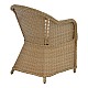Πολυθρόνα Κήπου Hadrian Pakoworld Rattan Καφέ- Textilene Μπεζ 57X70X85Εκ Πολυθρόνα Κήπου Hadrian Pakoworld Rattan Καφέ- Textilene Μπεζ 57X70X85Εκ