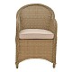 Πολυθρόνα Κήπου Hadrian Pakoworld Rattan Καφέ- Textilene Μπεζ 57X70X85Εκ Πολυθρόνα Κήπου Hadrian Pakoworld Rattan Καφέ- Textilene Μπεζ 57X70X85Εκ