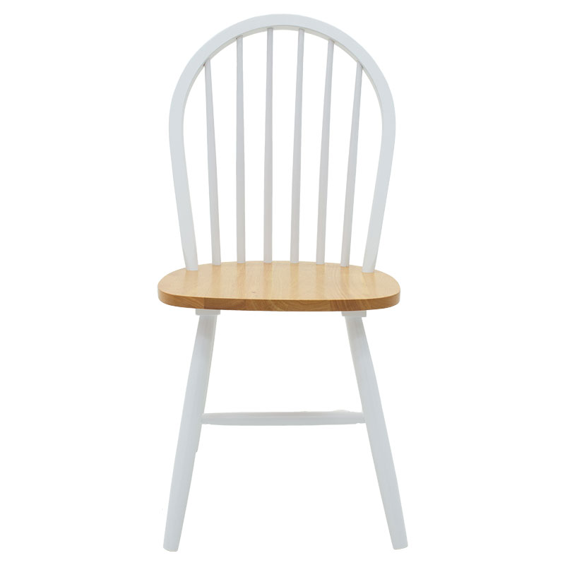 Καρέκλα Adalyn Pakoworld Ξύλο Φυσικό-Λευκό Πόδι