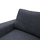 Γωνιακός Καναπές-Κρεβάτι Δεξιά Γωνία Belle Pakoworld Ανθρακί 236X164X88Εκ