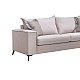 Καναπές Verona 3Θέσιος Cream - Μαξιλάρια Mocha 225X93X100Εκ