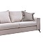 Καναπές Verona 3Θέσιος Cream - Μαξιλάρια Mocha 225X93X100Εκ