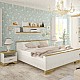 Κομοδίνο Jaden Pakoworld Golden Oak-Λευκό Antique 49X41X47Εκ Κομοδίνο Jaden Pakoworld Golden Oak-Λευκό Antique 49X41X47Εκ