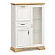 Βιτρίνα Jaden Pakoworld Golden Oak-Λευκό Antique 93,5X39X133Εκ Βιτρίνα Jaden Pakoworld Golden Oak-Λευκό Antique 93,5X39X133Εκ