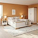 Σετ Κρεβατοκάμαρας Jaden Με Κρεβάτι Oak -Λευκό 160X200Εκ Σετ 4Τεμ