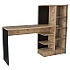 Γραφείο-Ραφιέρα Kary Pakoworld Μαύρο-Oak 152,5X40X120Εκ Γραφείο-Ραφιέρα Kary Pakoworld Μαύρο-Oak 152,5X40X120Εκ