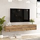 Έπιπλο Τηλεόρασης Επιτοίχιο Dello Pakoworld Sonoma 180X31.6X29.6Εκ