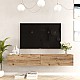 Έπιπλο Τηλεόρασης Επιτοίχιο Dello Pakoworld Sonoma 180X31.6X29.6Εκ