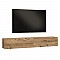 Έπιπλο Τηλεόρασης Επιτοίχιο Dello Pakoworld Sonoma 180X31.6X29.6Εκ