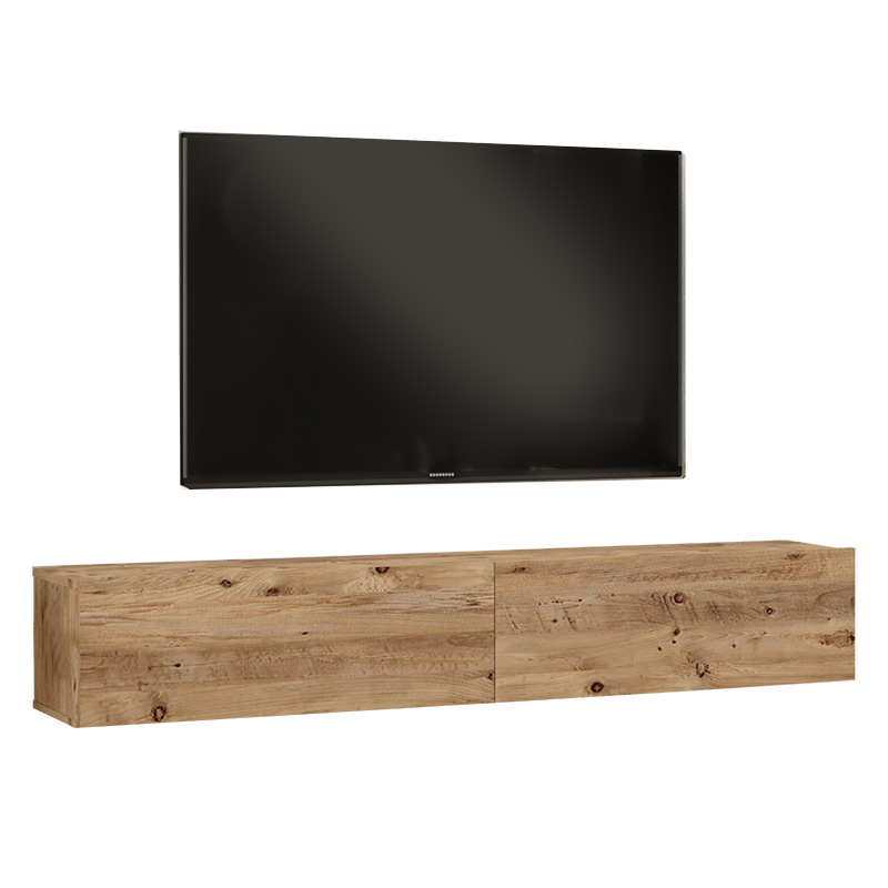 Έπιπλο Τηλεόρασης Επιτοίχιο Dello Pakoworld Sonoma 180X31.6X29.6Εκ
