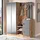Έπιπλο Εισόδου Doorse Pakoworld Μελαμίνης Ανθρακί-Sonoma 147.5X35X180Εκ Έπιπλο Εισόδου Doorse Pakoworld Μελαμίνης Ανθρακί-Sonoma 147.5X35X180Εκ