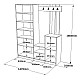 Έπιπλο Εισόδου Doorse Pakoworld Μελαμίνης Λευκό-Sonoma 147.5X35X180Εκ Έπιπλο Εισόδου Doorse Pakoworld Μελαμίνης Λευκό-Sonoma 147.5X35X180Εκ