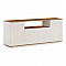 Μπουφές Placefol Pakoworld Μελαμίνης Λευκό-Φυσικό 180X44.5X75Εκ