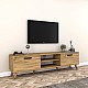 Έπιπλο Τηλεόρασης Sabian Pakoworld Ανοιχτό Καρυδί 180X35X48,5Εκ Έπιπλο Τηλεόρασης Sabian Pakoworld Ανοιχτό Καρυδί 180X35X48,5Εκ