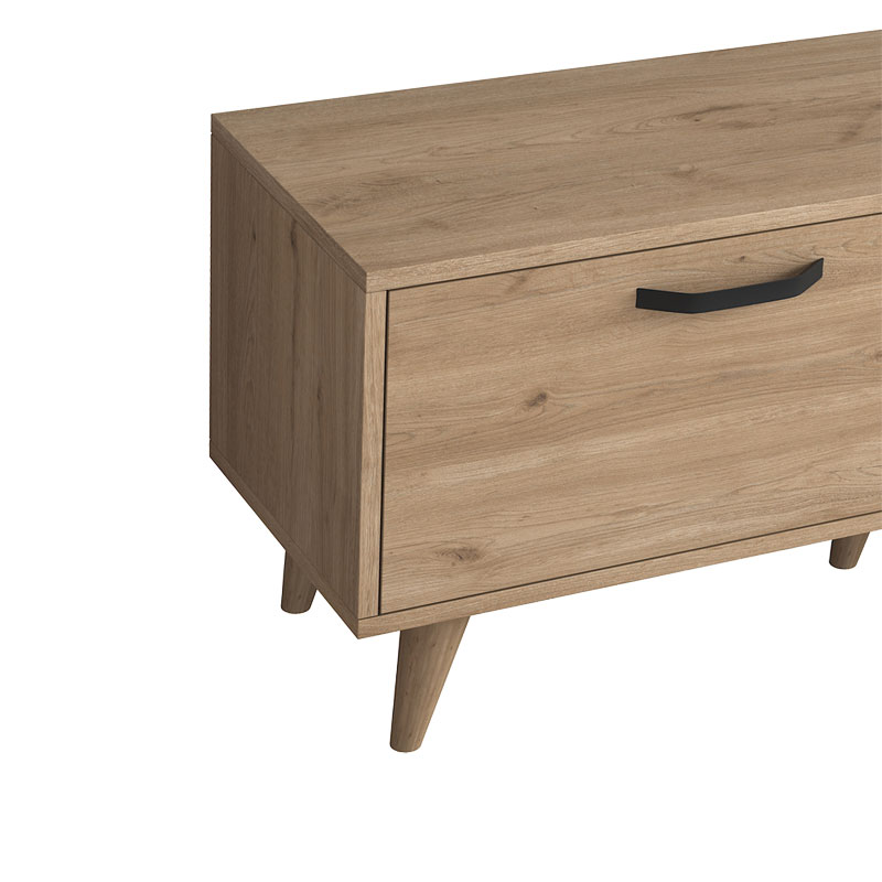 Έπιπλο Τηλεόρασης Sabian Pakoworld Ανοιχτό Καρυδί 180X35X48,5Εκ