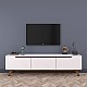 Έπιπλο Τηλεόρασης Kasandra Pakoworld Λευκό-Καρυδί 180X35X48,5Εκ Έπιπλο Τηλεόρασης Kasandra Pakoworld Λευκό-Καρυδί 180X35X48,5Εκ