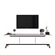 Έπιπλο Τηλεόρασης Kasandra Pakoworld Λευκό-Καρυδί 180X35X48,5Εκ Έπιπλο Τηλεόρασης Kasandra Pakoworld Λευκό-Καρυδί 180X35X48,5Εκ
