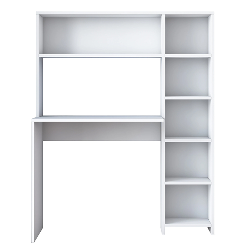 Γραφείο Με Βιβλιοθήκη Janson Pakoworld Λευκό 113X40X142Εκ Γραφείο Με Βιβλιοθήκη Janson Pakoworld Λευκό 113X40X142Εκ