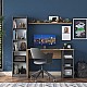 Γραφείο Με Βιβλιοθήκη Goldie Pakoworld Ανθρακί-Φυσικό 160X45X161.8Εκ Γραφείο Με Βιβλιοθήκη Goldie Pakoworld Ανθρακί-Φυσικό 160X45X161.8Εκ