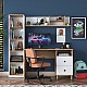 Γραφείο Με Βιβλιοθήκη Goldie Pakoworld Λευκό-Φυσικό 160X50X161.8Εκ Γραφείο Με Βιβλιοθήκη Goldie Pakoworld Λευκό-Φυσικό 160X50X161.8Εκ