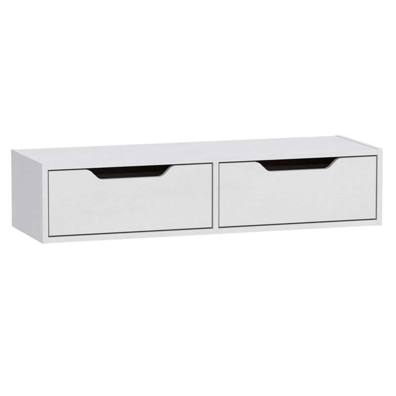 Κονσόλα-Τουαλέτα Alberto Pakoworld Κρεμαστή Λευκό 100X32.5X22Εκ