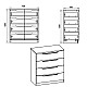 Συρταριέρα Azenor Pakoworld 4Ων Συρταριών Sonoma 72X38X83Εκ Συρταριέρα Azenor Pakoworld 4Ων Συρταριών Sonoma 72X38X83Εκ