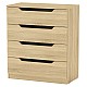 Συρταριέρα Azenor Pakoworld 4Ων Συρταριών Sonoma 72X38X83Εκ Συρταριέρα Azenor Pakoworld 4Ων Συρταριών Sonoma 72X38X83Εκ