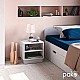 Κομοδίνο Mason Pakoworld Λευκό 40X32X40Εκ Κομοδίνο Mason Pakoworld Λευκό 40X32X40Εκ