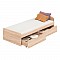 Κρεβάτι Regan Pakoworld Με Συρτάρια Σε Oak Απόχρωση 90X200Εκ