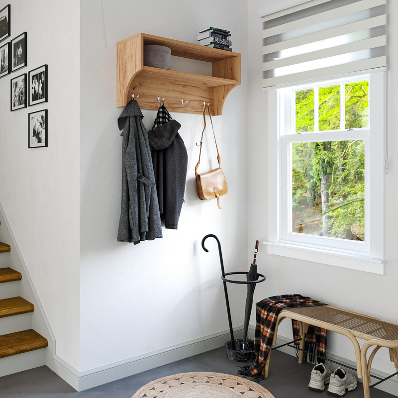 Κρεμάστρα Crosta Pakoworld Σε Oak Απόχρωση 80X28X40Εκ